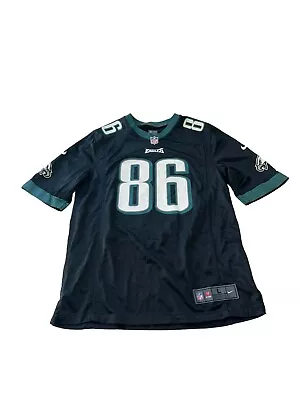 Nike NFL Players Football Jersey Men’s L Black Philadelphia Eagles Zach Ertz 86 • $34.99