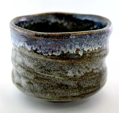 Mino Ware Japanese Tea Bowl Tea Ceremony Matcha Gray Gradation Blue Kinyo Japan • $32.80