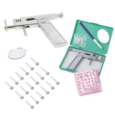 Piercing Gun & Piercing Jewellery | Ear & Nose Piercing Kit | 100x Nose Studs • £9.99