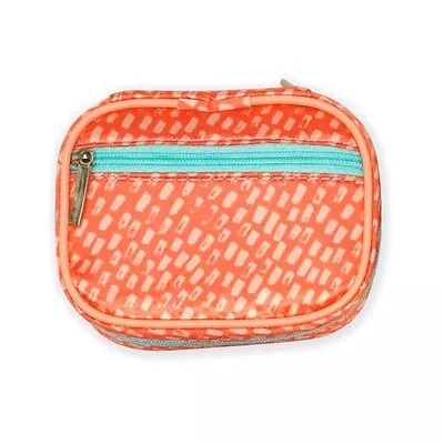 Wellness Keeper Pill & Vitamin Case With Zippered Pocket In Coral Run • $8.99