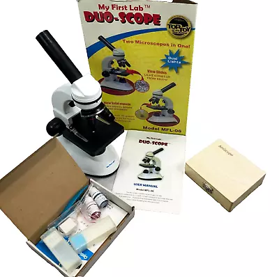 My First Lab Duo-Scope Microscope MFL-06 With Box And BONUS 25 Prepared Slides • $35.60