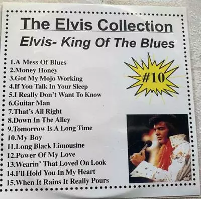 ELVIS PRESLEY KARAOKE CDG KING OF THE BLUES VOL 10 MUSIC SONGS COLLECTION Cd • $11.91