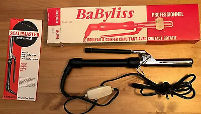 Vintage BaByliss Scalpmaster Curling Iron!!! Complete!! Made In France!! Curler • $7.99
