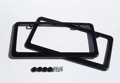 2 X Premium Black Stainless Steel License Plate Frame FOR MAZDA SUBARU HONDA • $14.99