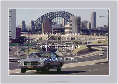 Holden HQ Monaro LS A3 Art Print – North Sydney 1971 – FR 42 X 29 Cm Poster • $16.96