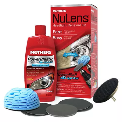 Nulens Powerplastic 4lights Plastic Polish Headlight Lens Cleaning Kit MOTHERS • $26.99