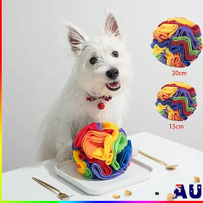 $19.39 • Buy Dog Snuffle Ball Mat Sniffing Training Blanket Puzzle Toy For Dogs Cats Pet Toy