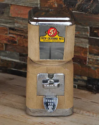 Vintage 1950'S Bell National 5 CENT Gumball / California Nut Machine No Lock/Key • $149.95