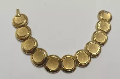 Vintage Crown Trifari Gold Tone Circle Bracelet • $19.99