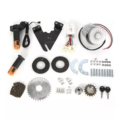 250W Electric E-Bike Conversion Kit Brush Motor W/ Freewheel Motor Controller US • $77.91