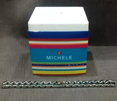 MICHELE Women's Deco Mini 12mm Stainless Steel Watch Bracelet Band • $149