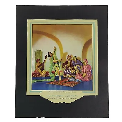 VTG 1937 Cutout Morrel Calendar Immortal Characters Of Literature Ali Baba &.... • $34.99