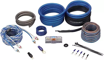 RWK4CU 4 AWG Gauge 100% Copper Complete Amp Installation Wire Kit OFC Black • $85.99