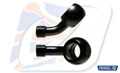 Venhill Powerhose Plus Banjo Fitting - 11mm 7/16 45 Degree Black • $5.98