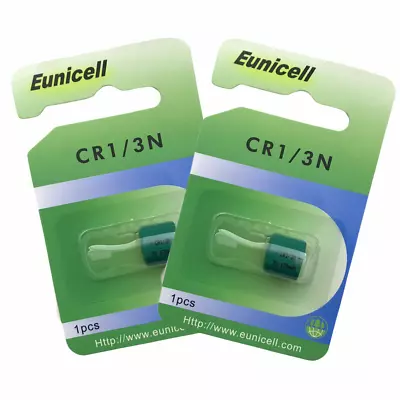 2 X CR1-3N Batteries 1/3N 3V Lithium  DL1/3 N CR13N 2L76 Eunicell Battery New • £6.95