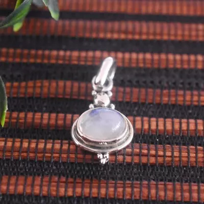 Rainbow Moonstone Pendant Rainbow Moonstone Gemstone Pendant Pendant 925 • $12.99