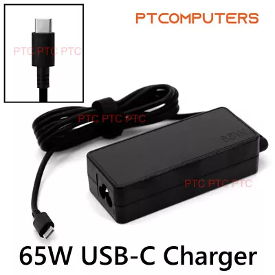 65w Type C Charger USB C Laptop Charger For Lenovo ThinkPad E480 E580 S2 Yoga X1 • $33.11