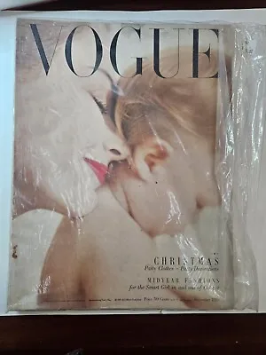 Vintage Vogue Magazine December 1950 • $59.99