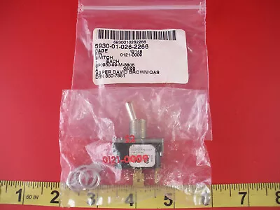 McGill 0121-0009 Toggle Switch 15a 277vac 3/4HP 5930-01-026-2266 ON OFF Snap New • $15