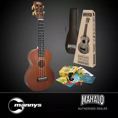 Mahalo Java Series Concert Ukulele Package W/ Essentials Accessory Pack • $99