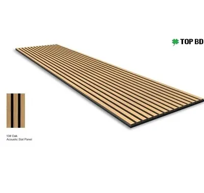 Natural Oak Veneer Slat Wall Panel Wood 3D Decorative Modern Panels • £99.99