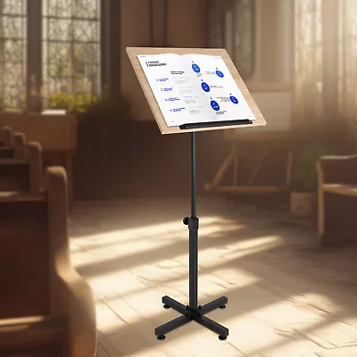 360 Multifunctional Conference Church Lectern Speech Stand Office Podium Desktop • $48