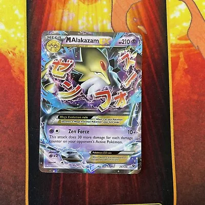 Pokémon TCG Card M Mega Alakazam EX 26/124 / Ultra Rare XY - Fates Collide • $10