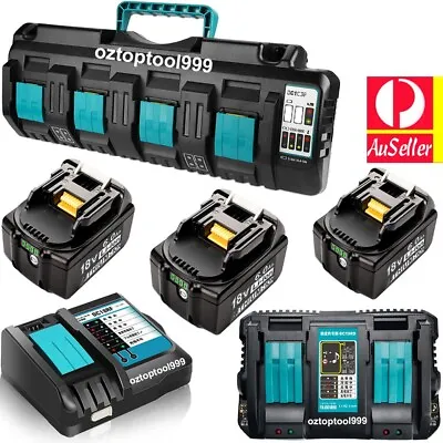 6.0Ah Battery Charger Fit For Makita 18V Battery BL1860 BL1850 BL1830 LXT BL1840 • $507.99