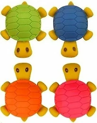 Turtle - Shaped 3D Buildable Novelty Rubber / Eraser (Pack Of 4) • £4.65