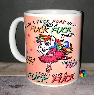 Unicorn F##k F##k Here F##K F##k There  Rude Funny Coffee Mug Birthday Gift • $22.99