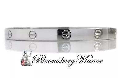 £5650 • Buy Cartier 18k White Gold Love Bracelet Swiss Hallmarks Screwdriver & Original Box 