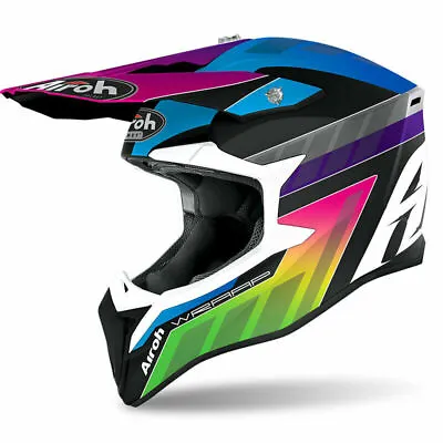 AIROH NEW MX 2021 WRAAP PRIZM MATT Helmet BMX MTB JETSKI Adult MX Helmet • $161.26