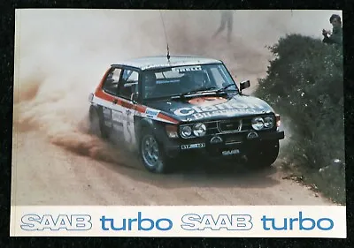 Stig Blomqvist Rally Postcard Saab 99 Turbo • £9.59