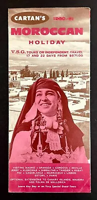 1960-61 Cartan's Moroccan Holiday Tours Vintage Travel Brochure Rabat Casablanca • $12.50