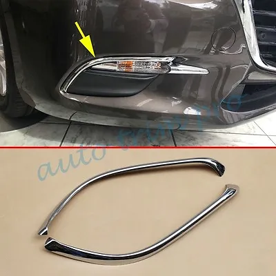 For Mazda 3 BN 2017 2018 Chrome Front Fog Light Eyebrow Cover Trim Accessories  • $41.94