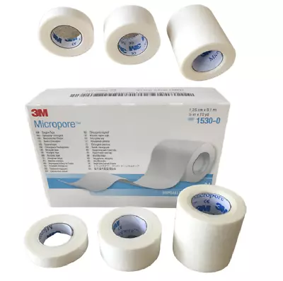 3M- Micropore Surgical Tape 1.25cm 2.5cm 5cm - Premium Quality - Eyelash Tape • £54.97