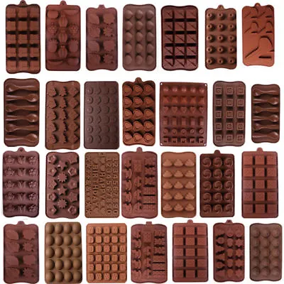 3D Silicone Chocolate Mold Candy Cookie Fondant Cake Baking Mould Decoration HOT • £6.17