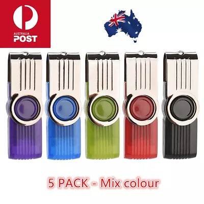 $10 • Buy LOT ✔ AUS ✔ 5 Pack USB Flash Drive Memory Stick Pen Drive U Disk 1GB, 8GB, 64GB 