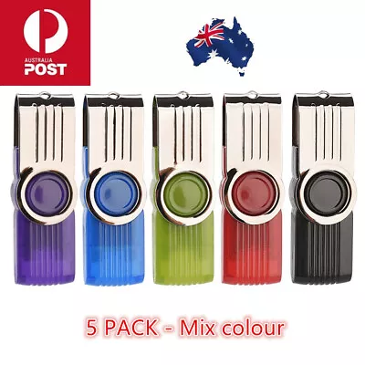 LOT ✔ AUS ✔ 5 Pack USB Flash Drive Memory Stick Pen Drive U Disk 1GB 8GB 64GB  • $39