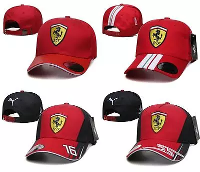 New Unisex Adult Ferrari F1 Team Racing Adjustable Sun Hat Caps • $14.99