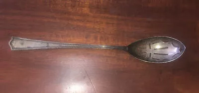 Antique J.S. Co. Sterling Silver Pierced Olive Spoon Joseph Seymour • $35.35