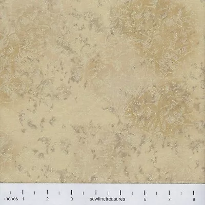 Fairy Frost KHAKI Brown Cream Michael Miller OOP Fabric By The FQ - 1/4 YD • $3.75