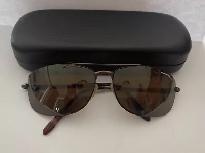 Pouilloux Vuarnet Polarized Sunglasses Brown Metal Frame Ref 204 Japan Excellent • $125