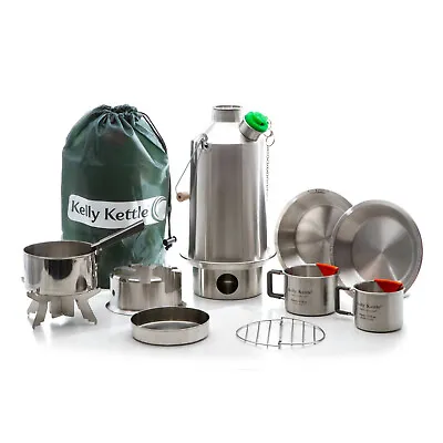 Kelly Kettle Ultimate Stainless Steel Large Base Camp Kit • $179.99