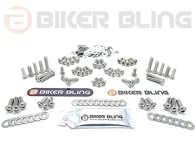 Kawasaki ZX10R Ninja 2008 ZX1000 Stainless Steel Screen Motorcycle Fairing Bolts • £23.99