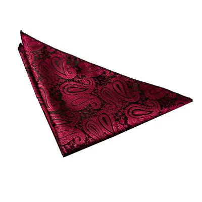 Mens Handkerchief Hanky Solid Plain Patterned Floral Paisley Polka Stripe By DQT • £3.99