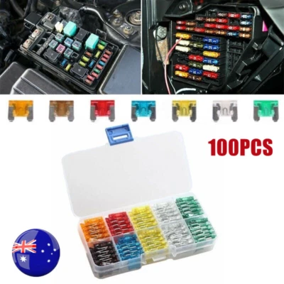 $15.95 • Buy 100pcs Micro Mini Blade Fuses Assorted Kit Car Auto SUV Low Profile Amp 5A-30A