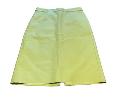 J Crew Skirt Womens Size 4 No 2 Pencil Pastel Yellow Office Teacher Professional • $22.50