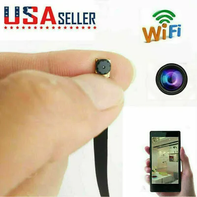 Mini Spy Nanny CAM Wireless WIFI 1080P Pinhole Small Video DIY Camera Micro DVR • $47.88