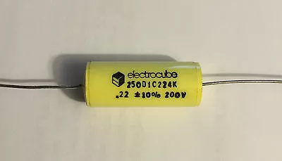 25 Electrocube 250D1C224K .22uf 200V Mylar And Foil Capacitors! 250 Series! • $9.95